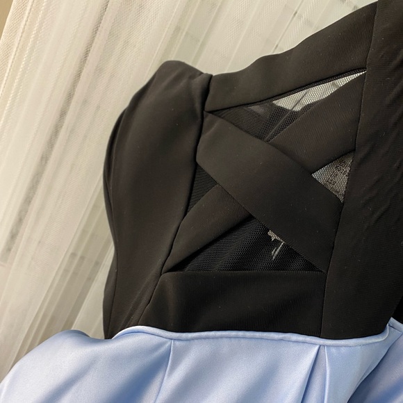 Melanie Lyne Size 4 Black& Blue Dress - Picture 5 of 7